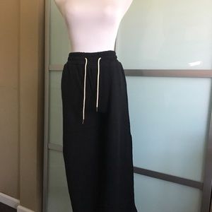 wool black pants